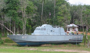 Polizeiboot 813, vor dem Bau des Museums