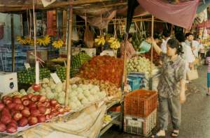 Obstmarkt in Nakhon Pathom